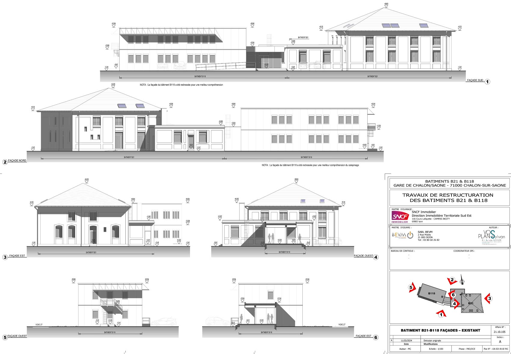 façade existant